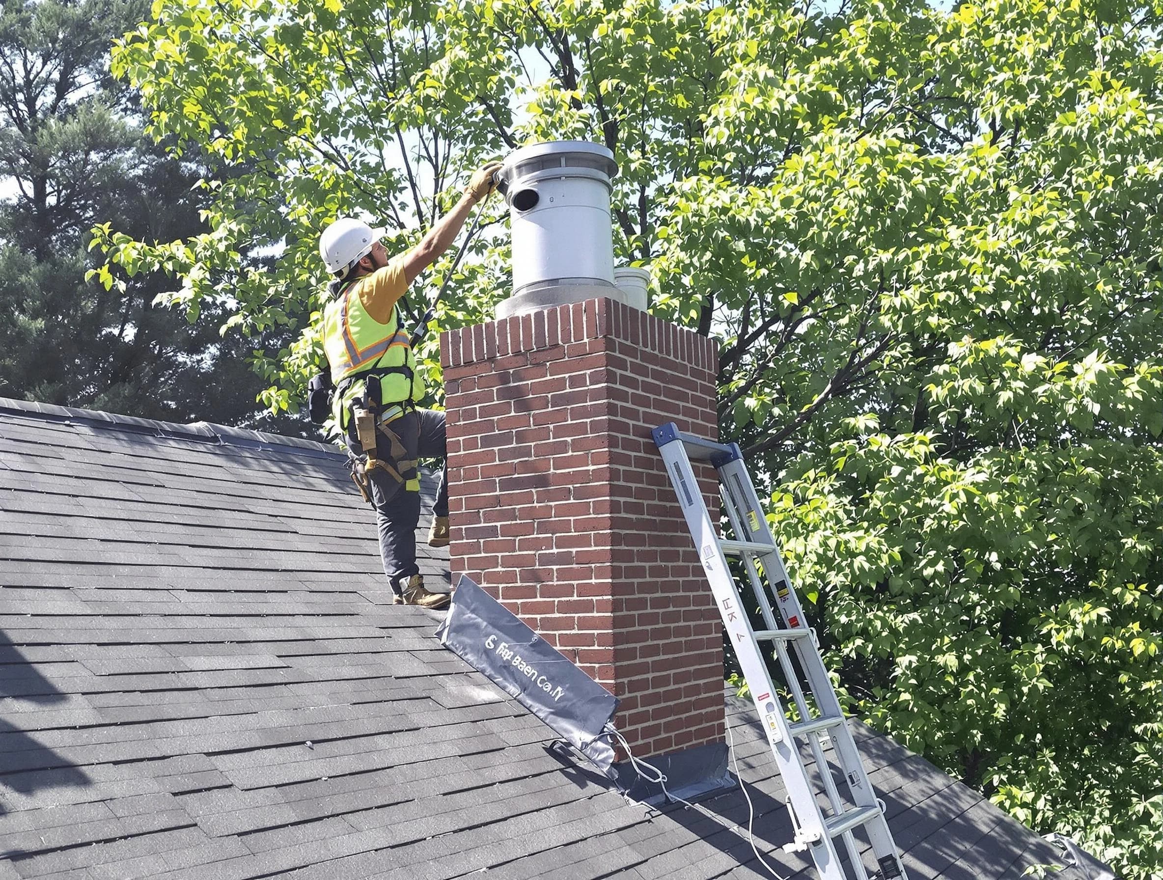 Chimney liner inspection by McKeesport Chimney Sweep in McKeesport, PA