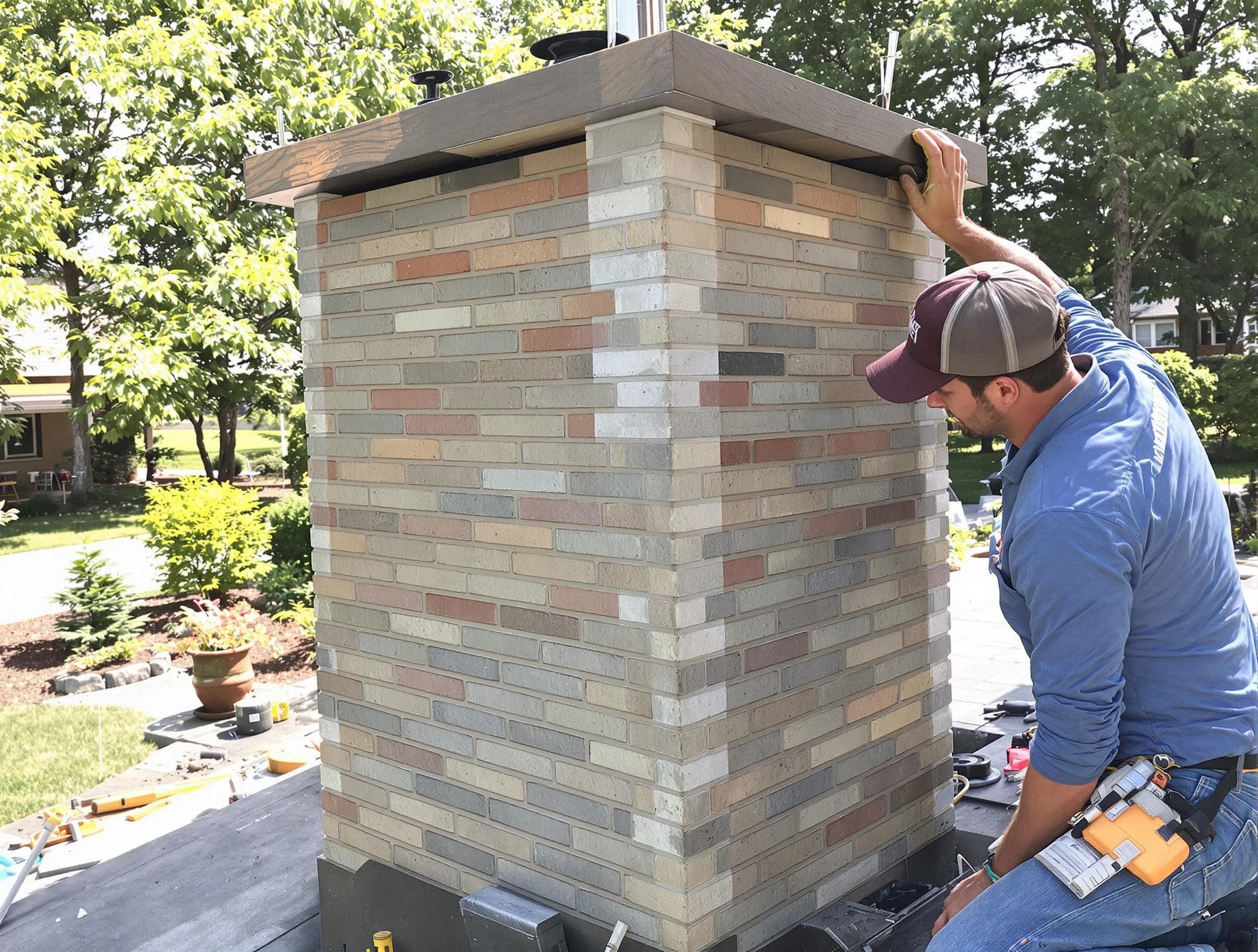 McKeesport Chimney Sweep completing a modern chimney remodel in McKeesport, PA
