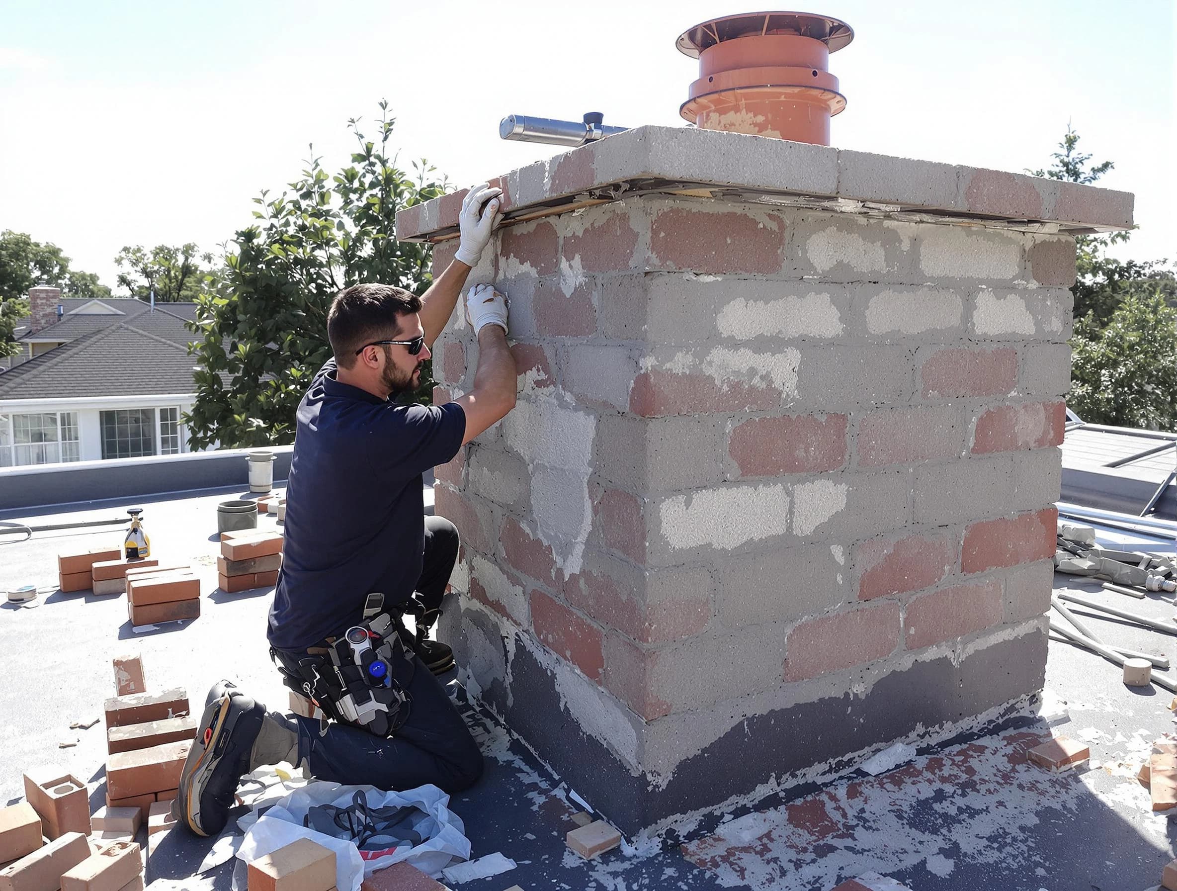 Advanced chimney repair process by McKeesport Chimney Sweep in McKeesport, PA
