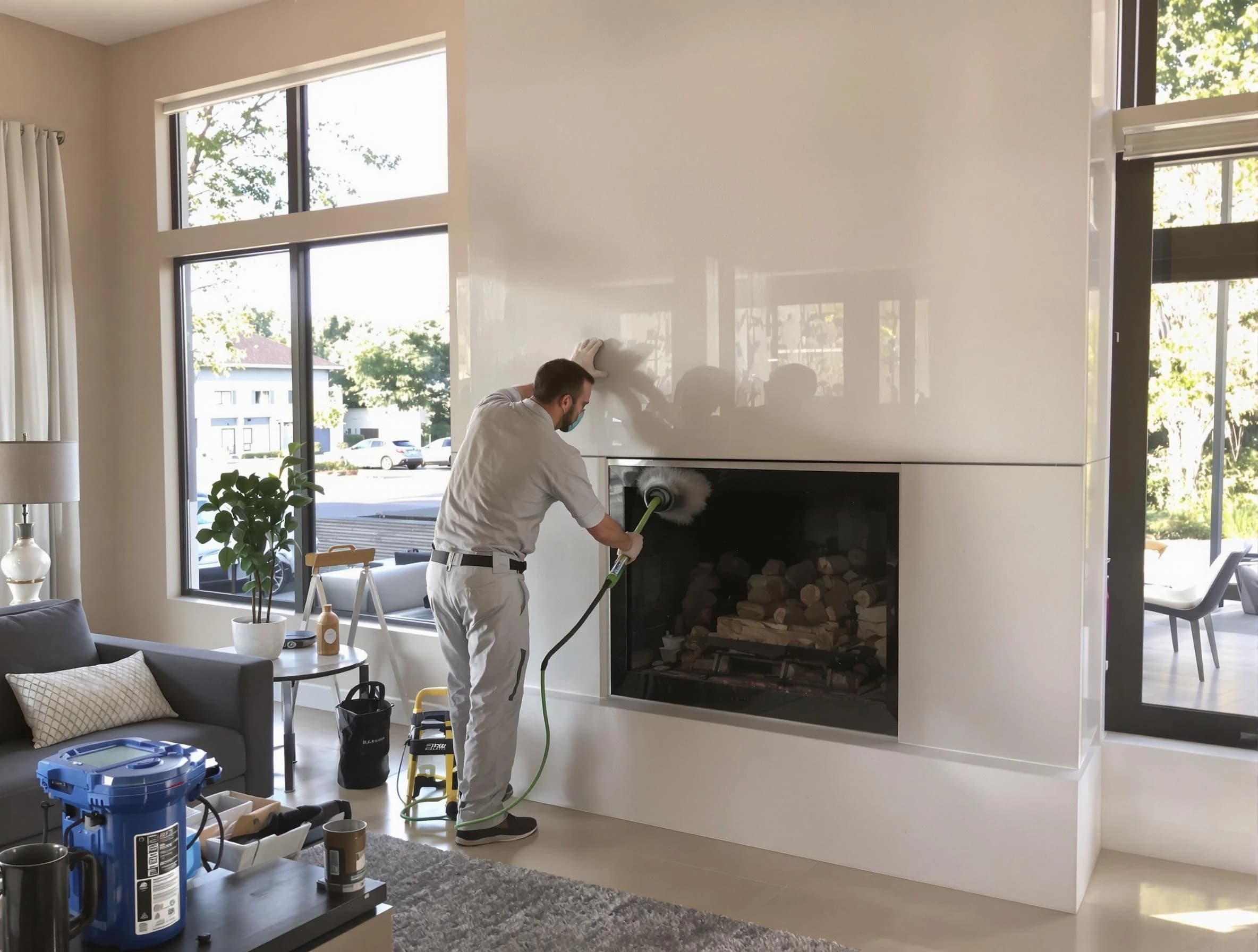 McKeesport Chimney Sweep performing thorough soot removal in McKeesport, PA