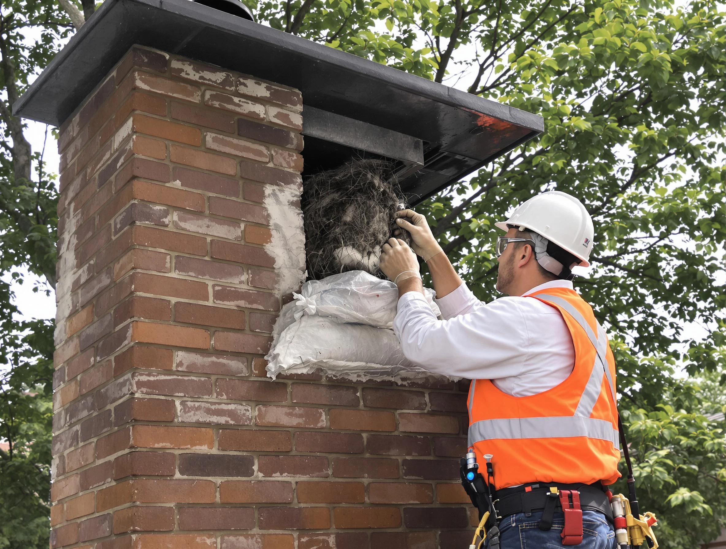 Humane removal of debris and animals by McKeesport Chimney Sweep in McKeesport, PA