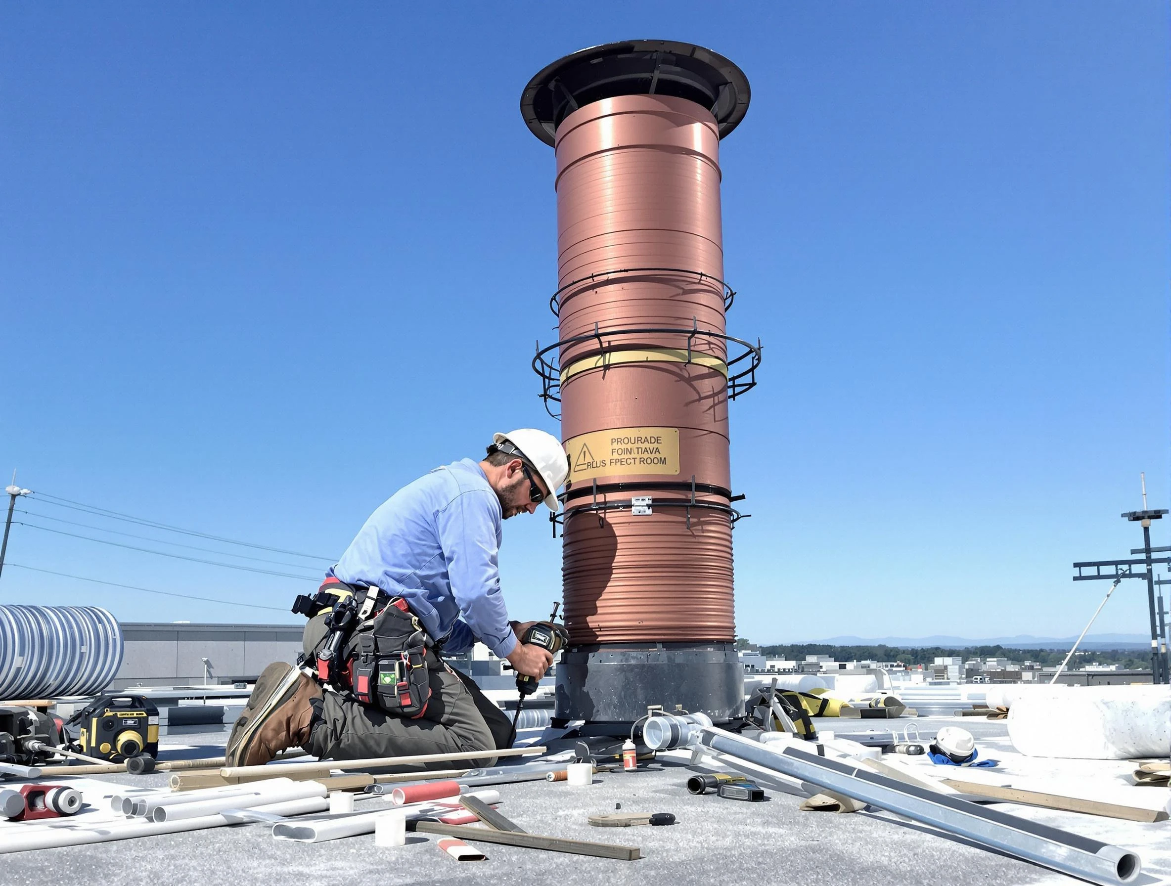 Installed chimney liner by McKeesport Chimney Sweep in McKeesport, PA