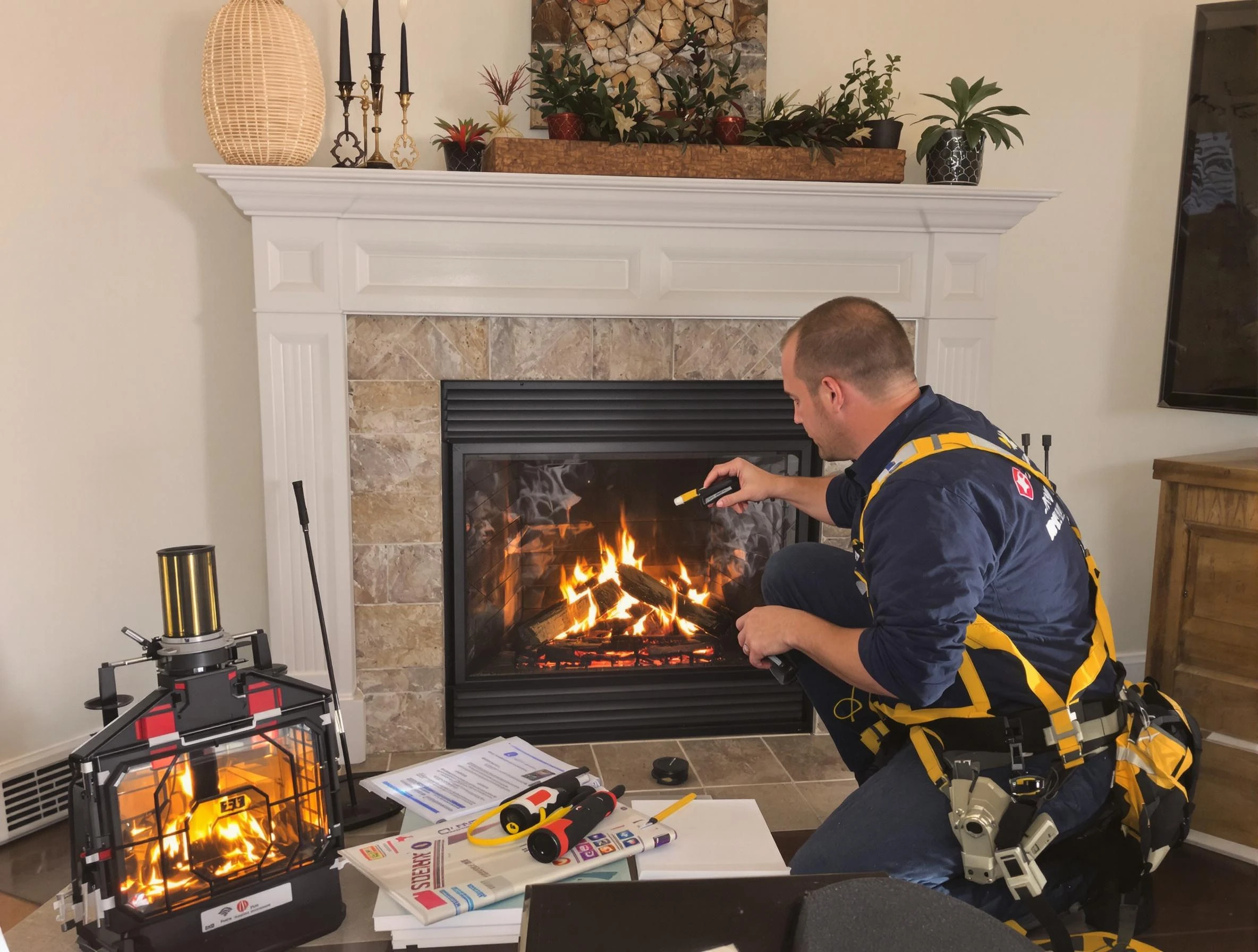 Safety-focused fireplace inspection by McKeesport Chimney Sweep in McKeesport, PA